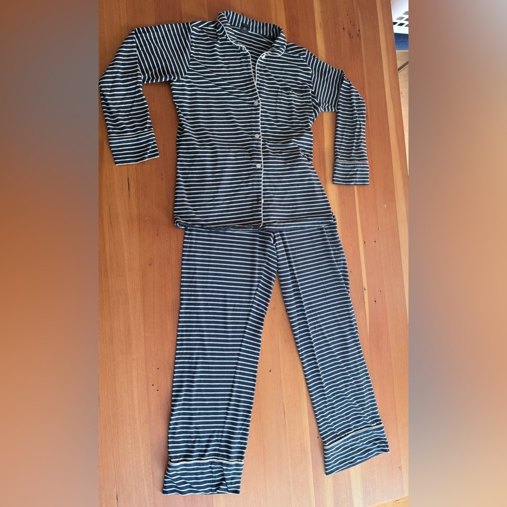 J. Crew Navy and White PJs Set